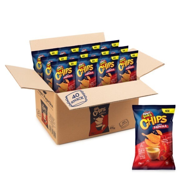 Chips Paprika box 40 pz