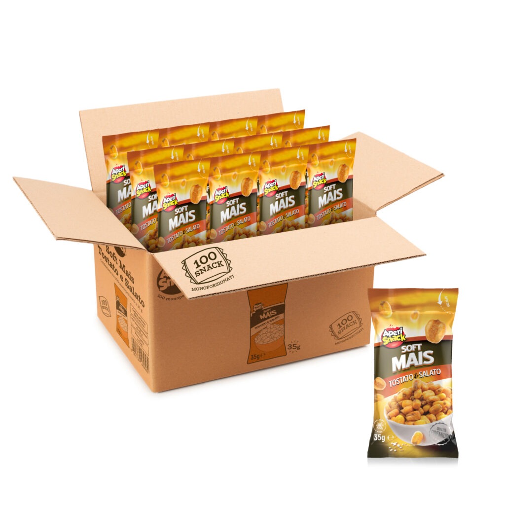 Soft Mais Tostato e Salato Monoporzione 35 g Box 100 pz